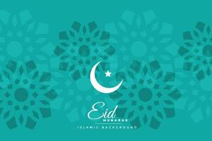 islamic eid festival background design vector