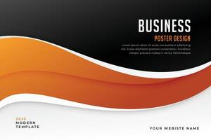 presentation banner wave design for you business vector
