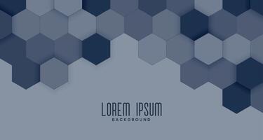 hexagonal business style presentation background vector