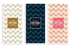 beautiful patterns set in line style vector