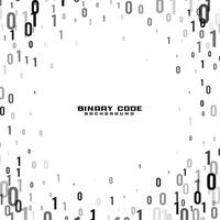 ciberespacio binario código blanco antecedentes diseño vector