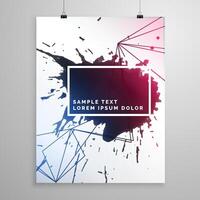 creative brochure flyer design with vibrant colors template design illustration vector