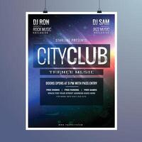 amazing club music party flyer invitation template vector