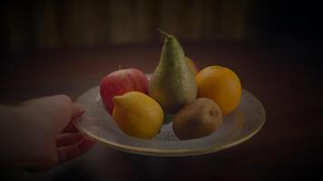 gesund Ernährung Früchte mit Vitamine und Antioxidantien video
