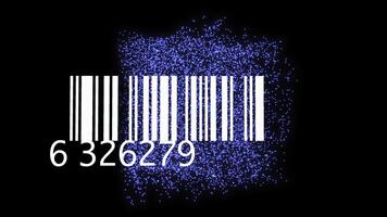 Tracking Bar Code Identification Sticker Label Barcodes Number Motion Graphic video