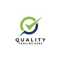 quality check logo icon isolated vector