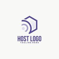 host logo website icon isolated vector