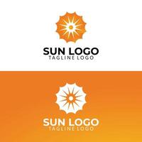 sun logo icon isolated vector