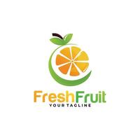 fresh juice logo icon isolated vector