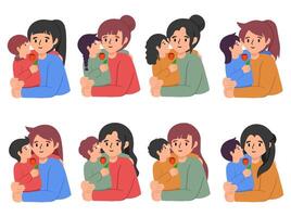 Mother day People Character illustration vector