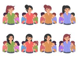 Mother day People Character illustration vector