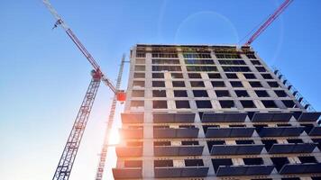 New multistory apartment buildings under construction photo