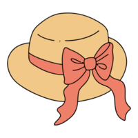 hat with red bow clip art png