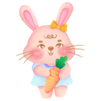 lindo conejito de pascua png