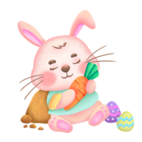 lindo conejito de pascua png