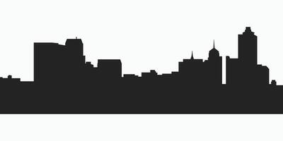 Memphis city skyline silhouette illustration vector