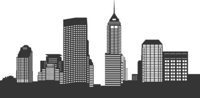 Indianapolis city skyline silhouette illustration vector