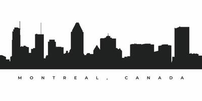 Montreal city skyline silhouette illustration vector