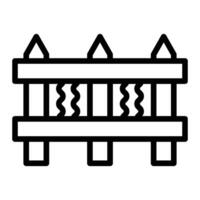 Fence Line Icon Design vector