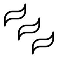 Fire Line Icon Design vector