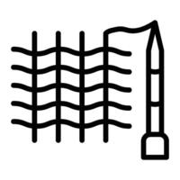 Knitting Line Icon Design vector