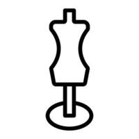 Mannequin Line Icon Design vector