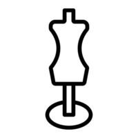 Mannequin Line Icon Design vector