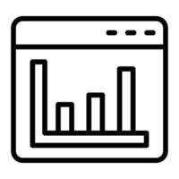 Graph Line Icon Design vector