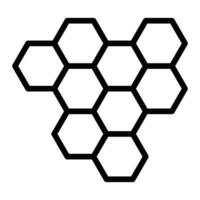 Beehive Line Icon Design vector