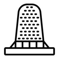 Thimble Line Icon Design vector