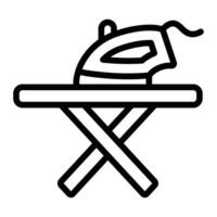 Iron Table Line Icon Design vector