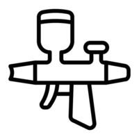 Airbrush Line Icon Design vector