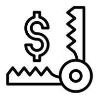 Trap Line Icon Design vector