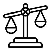 Unfair Line Icon Design vector