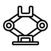 Car Jack Line Icon Design vector