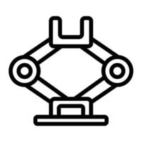 Car Jack Line Icon Design vector