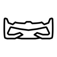 Bumper Line Icon Design vector