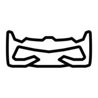 Bumper Line Icon Design vector