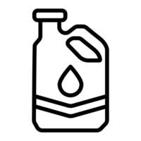 Lubricant Line Icon Design vector