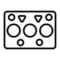 Gasket Line Icon Design vector