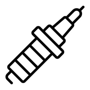 Spark Plug Line Icon Design vector