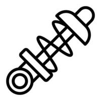 Shock Absorber Line Icon Design vector