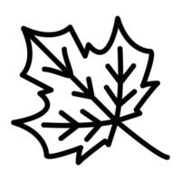 Leaf Line Icon Design vector