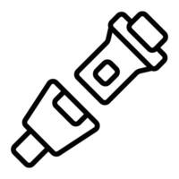 Seat Belt Line Icon Design vector