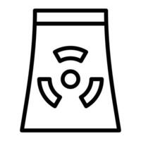 Radioactivity Line Icon Design vector