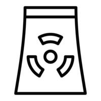 Radioactivity Line Icon Design vector