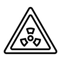 Hazards Line Icon Design vector