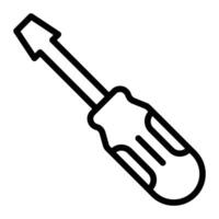 Screwdriver Line Icon Design vector