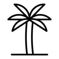 plam árbol línea icono diseño vector