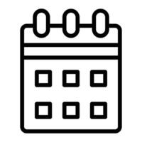 Calender Line Icon Design vector